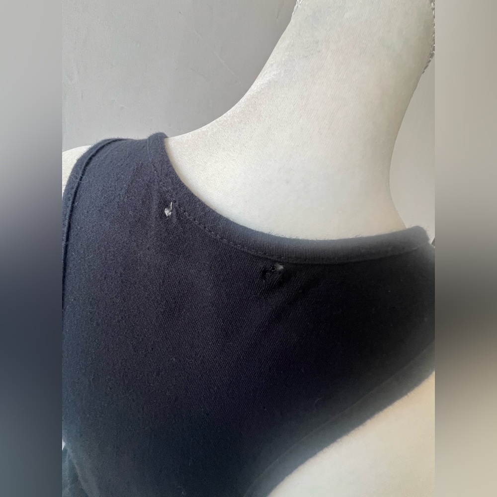 Asymmetrical Black Racerback Tunic Top - Picture 5 of 6